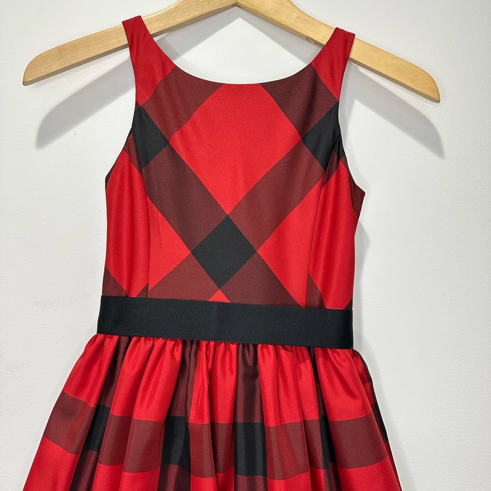 *RELISTED* Ralph Lauren Gorgeous Red and Black Plaid Dress Girls Size 8 - Picture 6 of 15